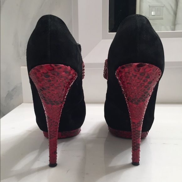 Massimo Dogana Python and Suede Bootie - Picture 3 of 7